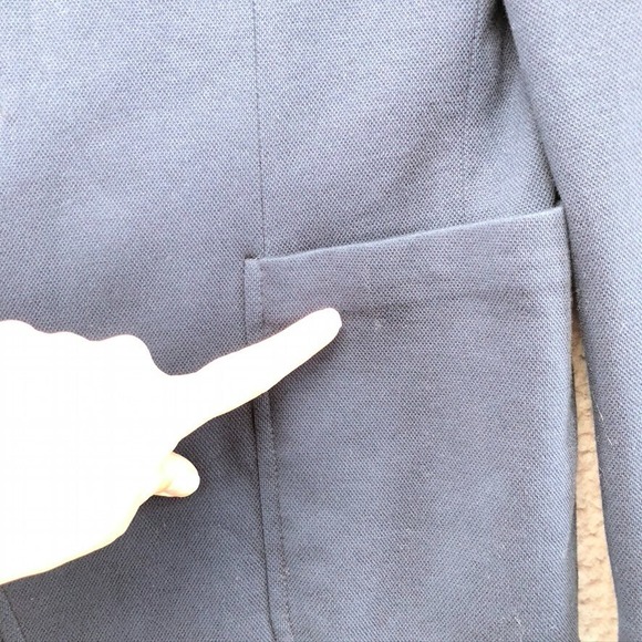 Polo Ralph Lauren Blazer Jacket Mens 42 Short Blue Business Minimalist Career - Picture 8 of 16